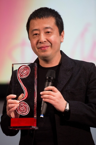 Entrega do Prêmio Leon Cakoff a Jia Zangke - Jia Zhangke